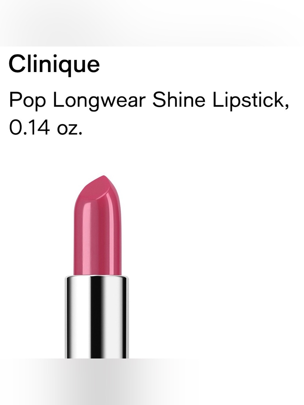 Clinique Pop Lipstick — Love Pop (Lilac Purple Lipstick Case)